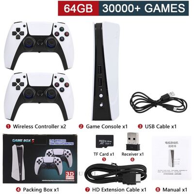 Maxpower NEW GB5 Video Game Console 64GB/128GB 40000 Free Games HD TV Game Box 5 Two Game Maxpower NEW GB5 Video Game Console 64GB/128GB 40000 Free Games HD TV Game Box 5 Two Game