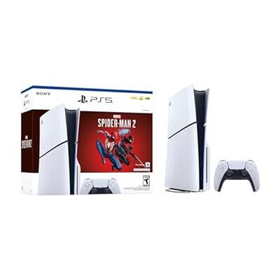 Sony PlayStation 5 Slim Console (Standard Disc Game Version) - Marvel's Spider-M Sony PlayStation 5 Slim Console (Standard Disc Game Version) - Marvel's Spider-M