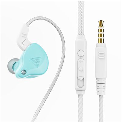 Maxpower (Macaron Blue) QKZ AK6 Copper Driver HiFi Wired Earphone Ps4 Sport Gaming Headph Maxpower (Macaron Blue) QKZ AK6 Copper Driver HiFi Wired Earphone Ps4 Sport Gaming Headph