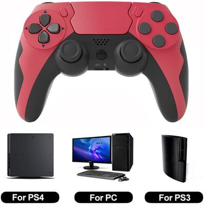 Unbranded (Wine Red Black) GAMINJA P48 Wireless Gamepad with Six Axis Gyroscope Game Contr Unbranded (Wine Red Black) GAMINJA P48 Wireless Gamepad with Six Axis Gyroscope Game Contr