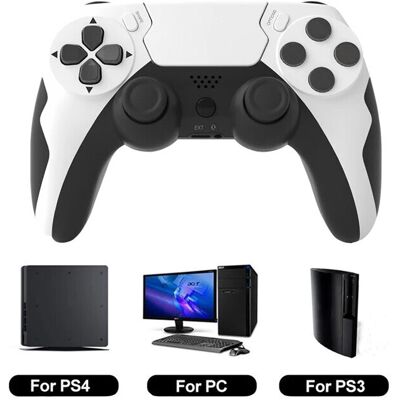 Unbranded (White Black) GAMINJA P48 Wireless Gamepad with Six Axis Gyroscope Game Controll Unbranded (White Black) GAMINJA P48 Wireless Gamepad with Six Axis Gyroscope Game Controll