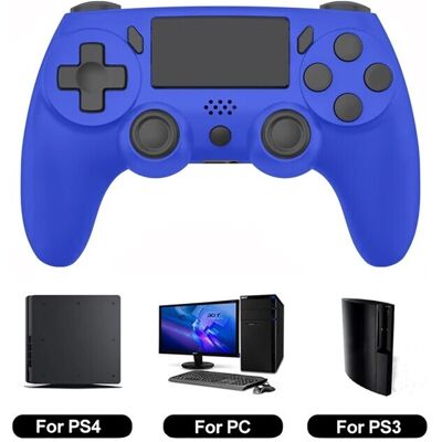 Unbranded (Blue) GAMINJA Wireless Gamepad with Six Axis Gyros Dual Vibration Game Controll Unbranded (Blue) GAMINJA Wireless Gamepad with Six Axis Gyros Dual Vibration Game Controll
