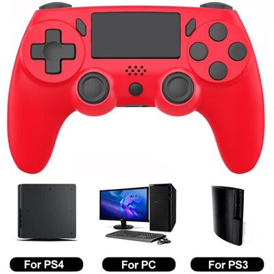 Unbranded (Red) GAMINJA Wireless Gamepad with Six Axis Gyros Dual Vibration Game Controlle Unbranded (Red) GAMINJA Wireless Gamepad with Six Axis Gyros Dual Vibration Game Controlle