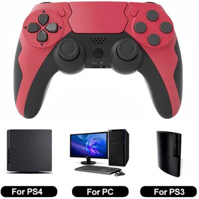 Unbranded (Wine Red Black) GAMINJA P48 Wireless Gamepad with Six Axis Gyroscope Game Contr Unbranded (Wine Red Black) GAMINJA P48 Wireless Gamepad with Six Axis Gyroscope Game Contr