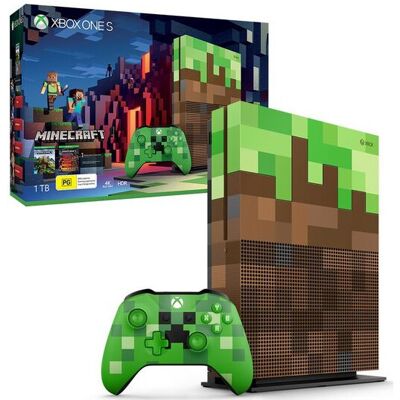 Microsoft REFURBISHED Xbox One S Minecraft Limited Edition Console Microsoft REFURBISHED Xbox One S Minecraft Limited Edition Console