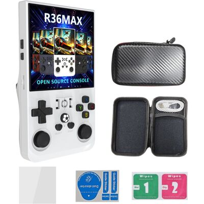 Unbranded (R36MAX 4-inch white without card) R36MAX open source handheld console 4.0-inch Unbranded (R36MAX 4-inch white without card) R36MAX open source handheld console 4.0-inch