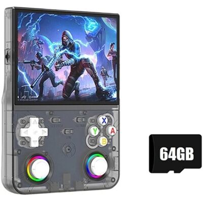 Saudism R36 Ultra X Retro Game Console 4.5-Inch IPS Screen 64GB Open Source Pocket Playe Saudism R36 Ultra X Retro Game Console 4.5-Inch IPS Screen 64GB Open Source Pocket Playe