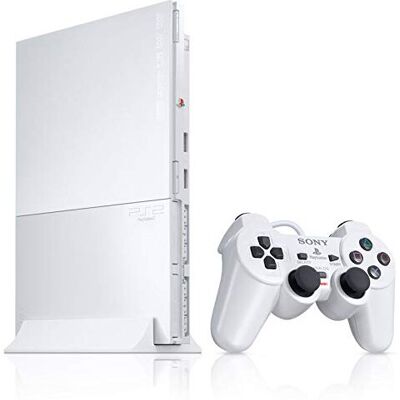 Sony Playstation 2 Console Slim - Ceramic White (Renewed) Sony Playstation 2 Console Slim - Ceramic White (Renewed)