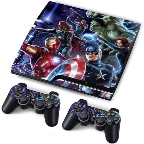 Funky Planet (Heroes) PS3 Slim PVC Skin Stickers for Console+controllers