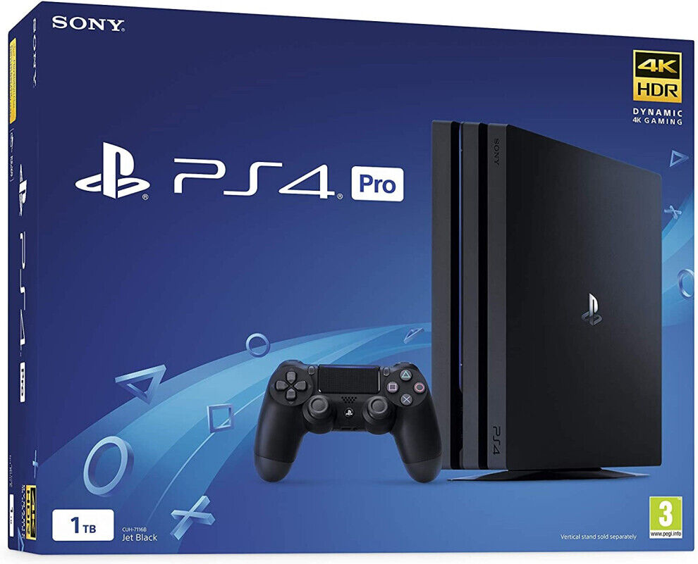 For Playstation USED Sony PlayStation 4 Pro 1TB Console - Black (PS4 Pro)