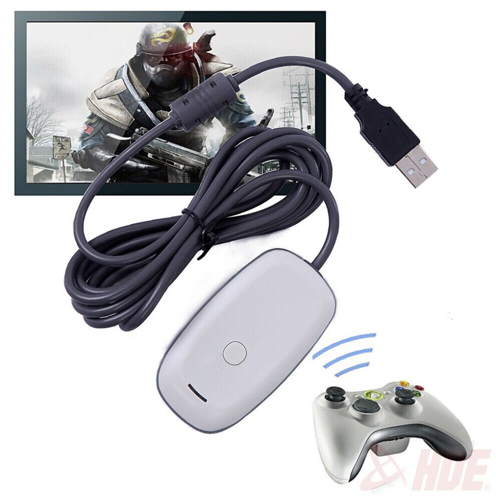 Zaro Black/white PC Wireless Controller Gaming USB Receiver Adapter for XBOX 360