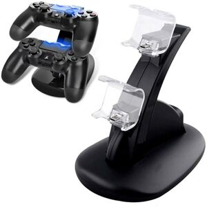 Unbranded Dual USB Charger LED Docking Station for Sony PS4 Controllers – Charges 2 at Onc Unbranded Dual USB Charger LED Docking Station for Sony PS4 Controllers – Charges 2 at Onc