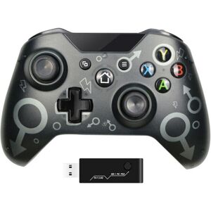 Unbranded (Black) Wireless Gaming Handle Controller For xBox One Microsoft Windows 10 8 Bl Unbranded (Black) Wireless Gaming Handle Controller For xBox One Microsoft Windows 10 8 Bl