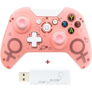 Unbranded (pink wireless) Wireless/wired Gamepad For Xbox One Controller Xbox One S Conso Unbranded (pink wireless) Wireless/wired Gamepad For Xbox One Controller Xbox One S Conso