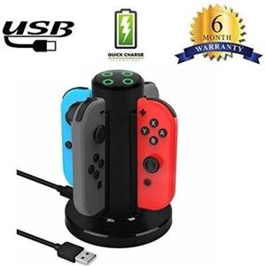 Unbranded 4-in-1 Nintendo Switch Charger Joy-Con Controller Unbranded 4-in-1 Nintendo Switch Charger Joy-Con Controller