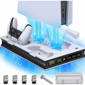 Unbranded PS5 Stand Cooling Fan Dual Controller Charging Station For Playstation 5 Accesso Unbranded PS5 Stand Cooling Fan Dual Controller Charging Station For Playstation 5 Accesso