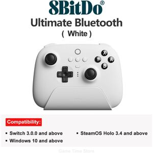 Maxpower (White) 8BitDo - Ultimate Wireless Bluetooth Controller Gamepad with Charging Maxpower (White) 8BitDo - Ultimate Wireless Bluetooth Controller Gamepad with Charging