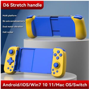 Maxpower (yellow blue) D6 Wireless Stretching Extendable Gaming Controller Bluetooth-Comp Maxpower (yellow blue) D6 Wireless Stretching Extendable Gaming Controller Bluetooth-Comp