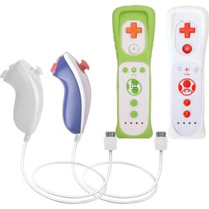 Maxpower (Green Red- 2 Set) 2PCS Remote Controller with Nunchuck Controller for Wii Conso Maxpower (Green Red- 2 Set) 2PCS Remote Controller with Nunchuck Controller for Wii Conso