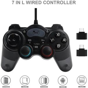Maxpower ABS Wired Controller for PS3/PS4/Switch/PC Console 7 in 1 Gamepads for Gamer Gam Maxpower ABS Wired Controller for PS3/PS4/Switch/PC Console 7 in 1 Gamepads for Gamer Gam