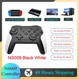 Unbranded (Black White) GAMINJA NS009 Bluetooth Game Controller Wireless Gamepad For Ninte Unbranded (Black White) GAMINJA NS009 Bluetooth Game Controller Wireless Gamepad For Ninte