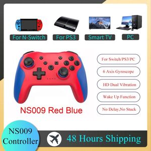 Unbranded (Red Blue) GAMINJA NS009 Bluetooth Game Controller Wireless Gamepad For Nintendo Unbranded (Red Blue) GAMINJA NS009 Bluetooth Game Controller Wireless Gamepad For Nintendo
