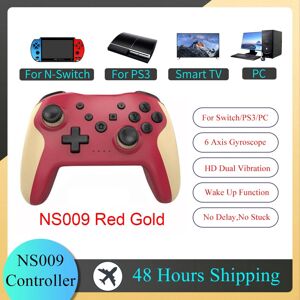Unbranded (Red Gold) GAMINJA NS009 Bluetooth Game Controller Wireless Gamepad For Nintendo Unbranded (Red Gold) GAMINJA NS009 Bluetooth Game Controller Wireless Gamepad For Nintendo