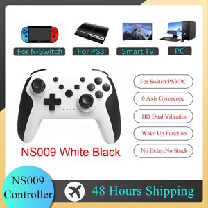 Unbranded (White Black) GAMINJA NS009 Bluetooth Game Controller Wireless Gamepad For Ninte Unbranded (White Black) GAMINJA NS009 Bluetooth Game Controller Wireless Gamepad For Ninte