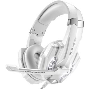 Unbranded (White) Stereo Gaming Headset For Ps4 Pc Xbox Controller Noise Cancelling Ligh E Unbranded (White) Stereo Gaming Headset For Ps4 Pc Xbox Controller Noise Cancelling Ligh E