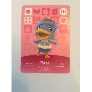 Nintendo Animal Crossing Happy Home Designer Amiibo Card Pate 131/200 USA Versio Nintendo Animal Crossing Happy Home Designer Amiibo Card Pate 131/200 USA Versio