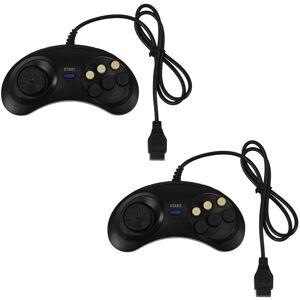 Unbranded 2X Classic Retro 6 Buttons Wired Handle Game Controller Gamepad Unbranded 2X Classic Retro 6 Buttons Wired Handle Game Controller Gamepad