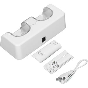 Unbranded Space-Saving Dual Charger Dock for Wii - White Rechargeable Unbranded Space-Saving Dual Charger Dock for Wii - White Rechargeable