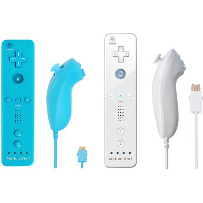 Maxpower (black white set) For Nintendo Wii/Wii U Joystick 2 in 1 Wireless Nunchuck Remot Maxpower (black white set) For Nintendo Wii/Wii U Joystick 2 in 1 Wireless Nunchuck Remot