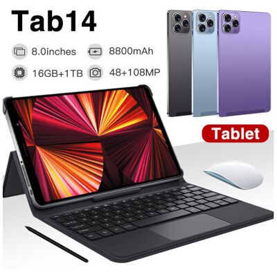 Unbranded (Purple, 512GB) (Blue, 128GB) Tab 14 5G 8'' INCH Unlocked New Tablet Unbranded (Purple, 512GB) (Blue, 128GB) Tab 14 5G 8'' INCH Unlocked New Tablet