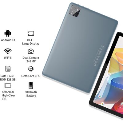Unbranded 10.1-inch Android 13 Tablet 8GB RAM 128GB +1TB Expandable Gray Unbranded 10.1-inch Android 13 Tablet 8GB RAM 128GB +1TB Expandable Gray