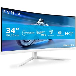 34 inch WQHD Curved Gaming Monitor, 180 Hz, 1 ms, Philips Evnia 34 inch WQHD Curved Gaming Monitor, 180 Hz, 1 ms, Philips Evnia