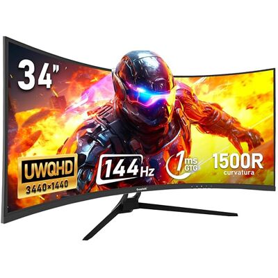 Gawfolk 34 Inch Ultrawide Curved 144Hz Gaming Computer Monitor 1500R PC Screen 21:9 UWQH Gawfolk 34 Inch Ultrawide Curved 144Hz Gaming Computer Monitor 1500R PC Screen 21:9 UWQH