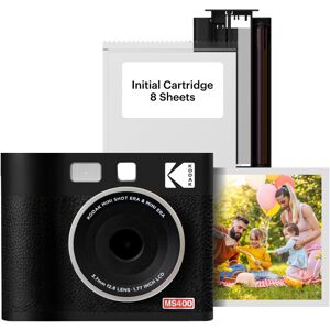 Kodak Mini Shot 4 ERA 4PASS 2-in-1 Instant Camera and Photo Printer (4x4) (Black Kodak Mini Shot 4 ERA 4PASS 2-in-1 Instant Camera and Photo Printer (4x4) (Black