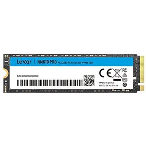 Lexar NM610PRO 1TB SSD, NVME 1.4 PCIe Gen3x4 M.2 2280 Internal SSD, Up to 3300MB/s Rea Lexar NM610PRO 1TB SSD, NVME 1.4 PCIe Gen3x4 M.2 2280 Internal SSD, Up to 3300MB/s Rea