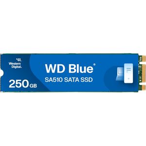 Western Digital WD Blue SA510 250GB M.2, SATA SSD, up to 555 MB/s, Includes Acronis True Image f Western Digital WD Blue SA510 250GB M.2, SATA SSD, up to 555 MB/s, Includes Acronis True Image f