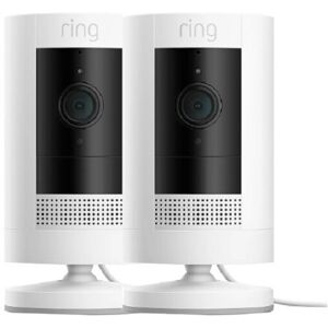 Ring Stick Up Cam Plug-In (Twin Pack) HD 1080p Smart Home Security Camera Ring Stick Up Cam Plug-In (Twin Pack) HD 1080p Smart Home Security Camera