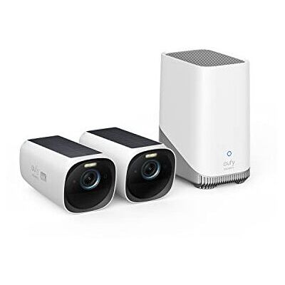 Eufy White Model T88713W1 4K IP Security Camera Wall Eufy White Model T88713W1 4K IP Security Camera Wall