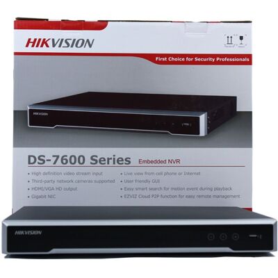 Hikvision NVR 16CHANNEL H264H264H265 UP TO 12MP INTEGRATED 16PORT POE HDMI 2SATA NO Hikvision NVR 16CHANNEL H264H264H265 UP TO 12MP INTEGRATED 16PORT POE HDMI 2SATA NO