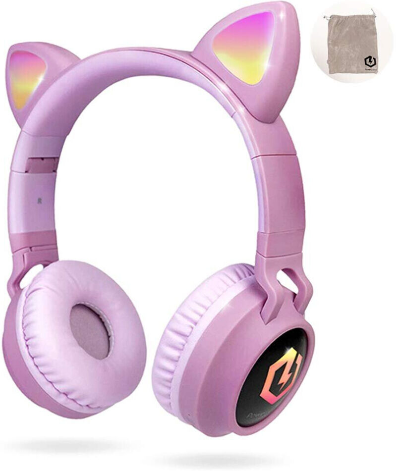 PowerLocus Wireless Bluetooth Headphones for Kids, Kid Headphone Over-Ear with L