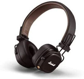 Marshall Major IV Foldable Bluetooth Over Ear Headphones, Wireless - Brown