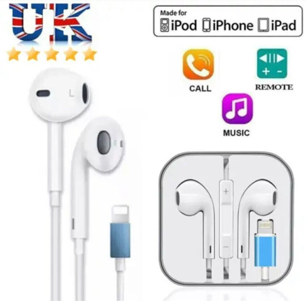 Unbranded Headphones For Apple iPhone iPad Earphone Wired Headset Bluetooth Popup Connect