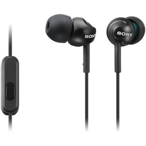 Sony MDR-EX110 Deep Base Wired In-Ear Headphones Black With Microphone Sony MDR-EX110 Deep Base Wired In-Ear Headphones Black With Microphone
