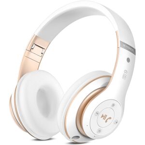 Unbranded (White) Wireless Headset Foldable Bluetooth Headphones Over Ear 40 Hours Playtim Unbranded (White) Wireless Headset Foldable Bluetooth Headphones Over Ear 40 Hours Playtim
