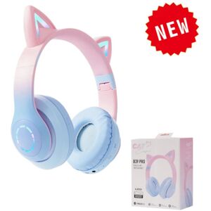 Unbranded (B39B Pro Blue) Bluetooth Wireless Headphones Cat Ear Glow Light Stereo Bass Hel Unbranded (B39B Pro Blue) Bluetooth Wireless Headphones Cat Ear Glow Light Stereo Bass Hel