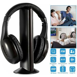 Unbranded 5 In 1 Cordless Headphones Wireless Earphone Fm Radio Tv Headset Wired Headphone Unbranded 5 In 1 Cordless Headphones Wireless Earphone Fm Radio Tv Headset Wired Headphone